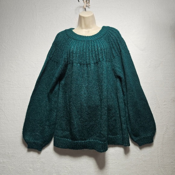 LC Lauren Conrad Knit Sweater Sparkle Bow Back Cozy Pullover XXL coastal grandma - Picture 8 of 8